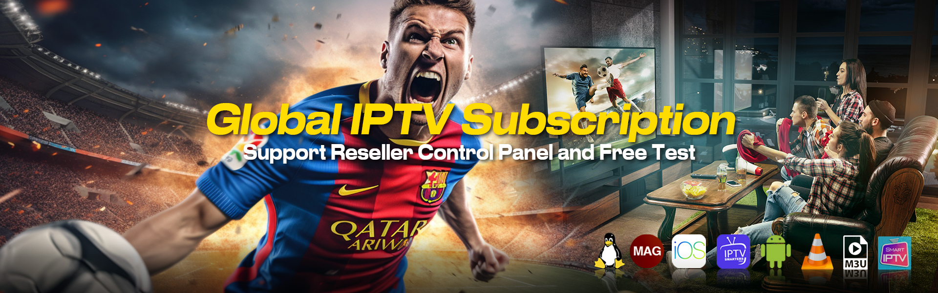Global IPTV Subscription Support Reseller Control Panel and Free Test